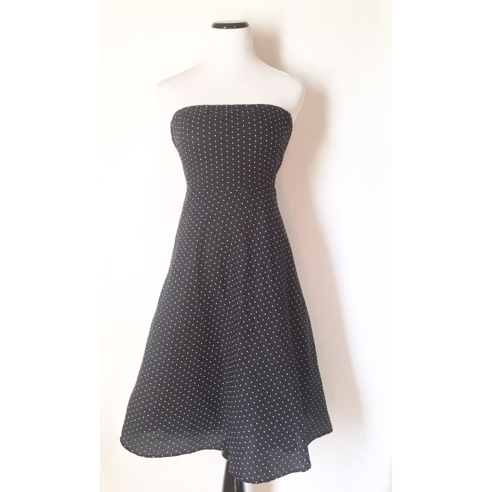 🎉HP J. Crew strapless polka dot dress
